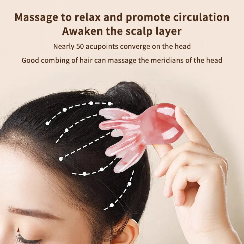 Premium Octopus Head Massager Comb