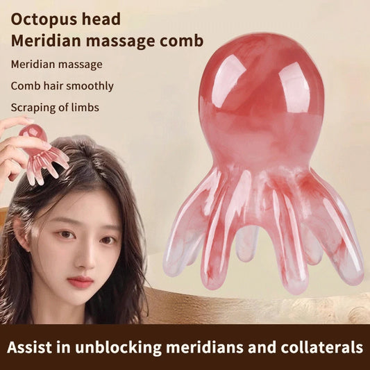 Premium Octopus Head Massager Comb