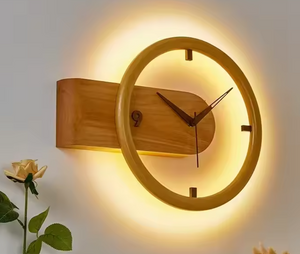 Minimal Wooden Wall Clock