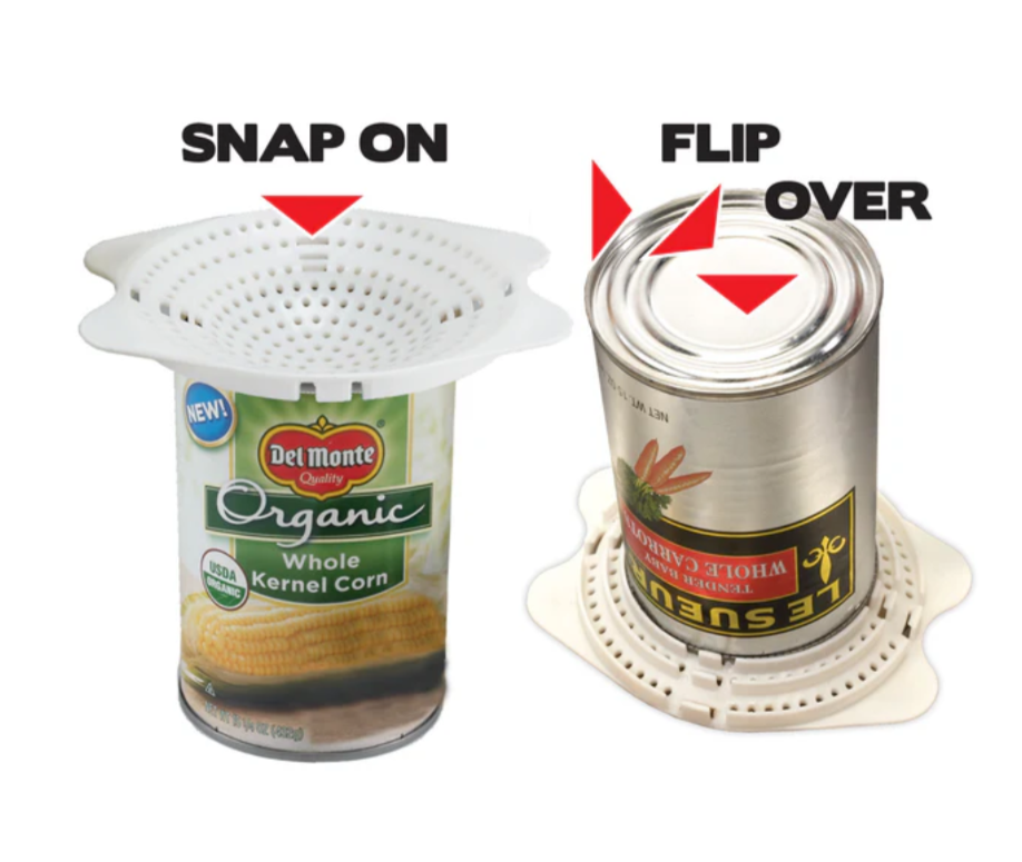 Snap On Can Colander Strainer Kitchen Gadget