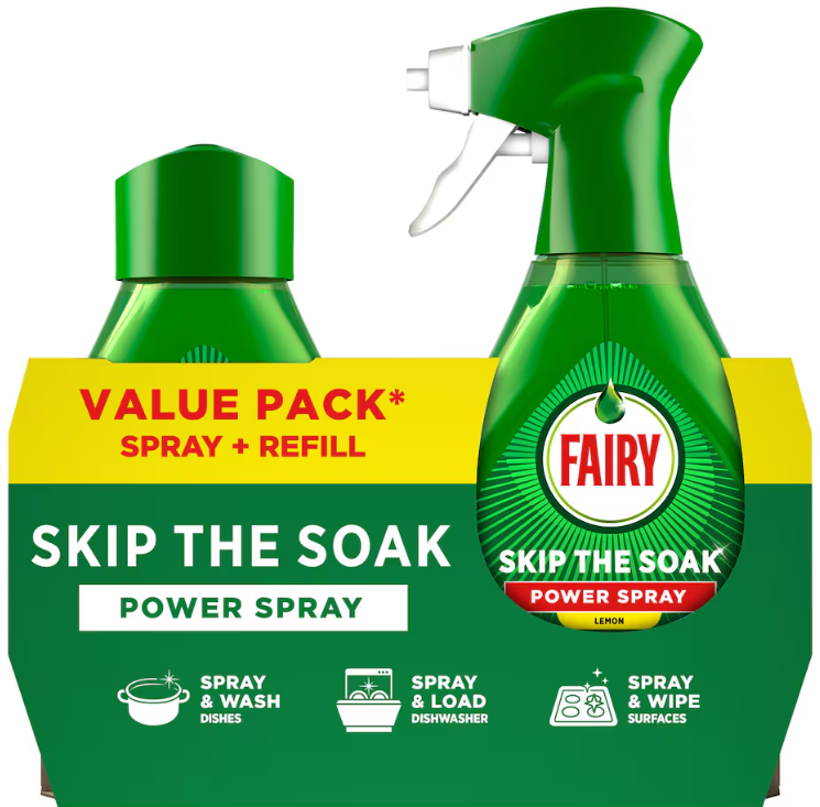 Fairy Skip the Soak Power Spray Lemon
