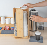 Classic Revolving Coffee Cup and Lid Organizer