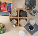 Classic Revolving Coffee Cup and Lid Organizer