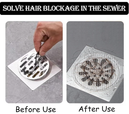 10 Pcs Disposable Shower Drain Hair Catcher