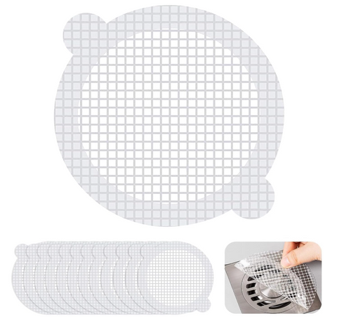 10 Pcs Disposable Shower Drain Hair Catcher