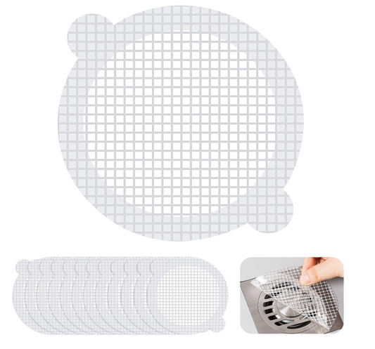10 Pcs Disposable Shower Drain Hair Catcher