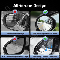 2-in-1 Car Rearview Mirror Accessory