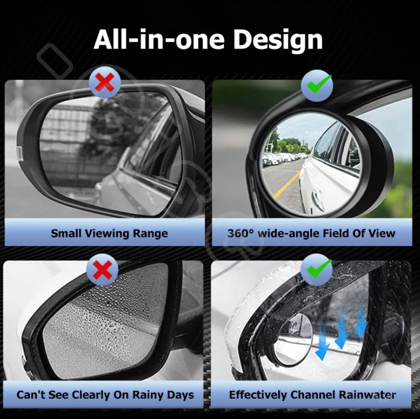 2-in-1 Car Rearview Mirror Accessory