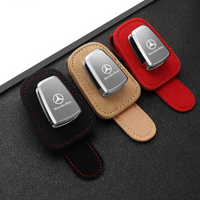 Multifunctional Leather Glasses Clip Case