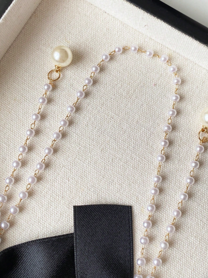 Pearl Hair Clip with Bowknot For Girls