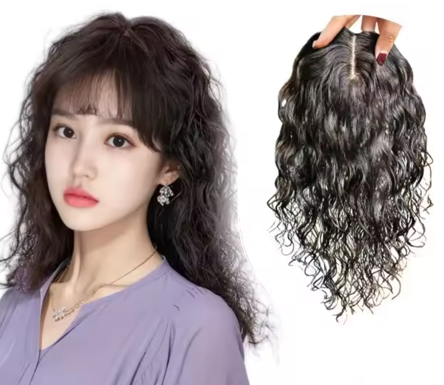 Curly Massive Smooth Hair Extension On Top