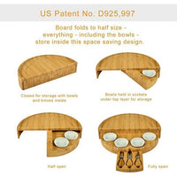 Deluxe Bamboo Cheese & Charcuterie Board Set