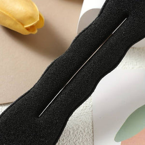 (Pack of 2)Stylish Black Hair Donut Ponytail Bun Maker