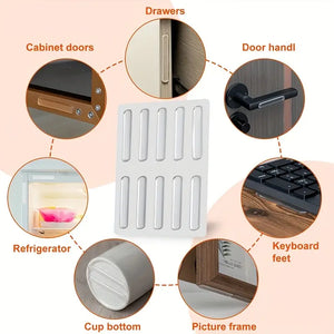 20pcs- Silicone Cabinet Door Bumper Strips