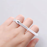 Reusable Plastic Finger Ring Size Measuring Tape