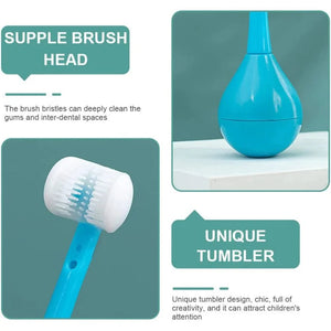 Three-sided Children's Toothbrush