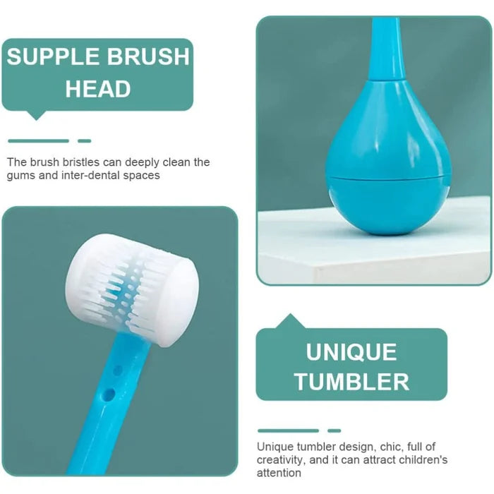 Three-sided Children's Toothbrush
