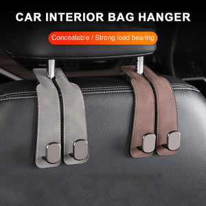 Car Seat Back Leather Double Hook