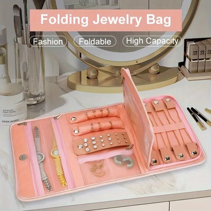 Luxury Foldable Jewelry Storage Pouch