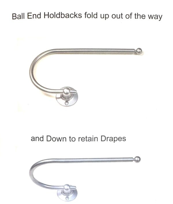 Drop Down Curtain Holdback