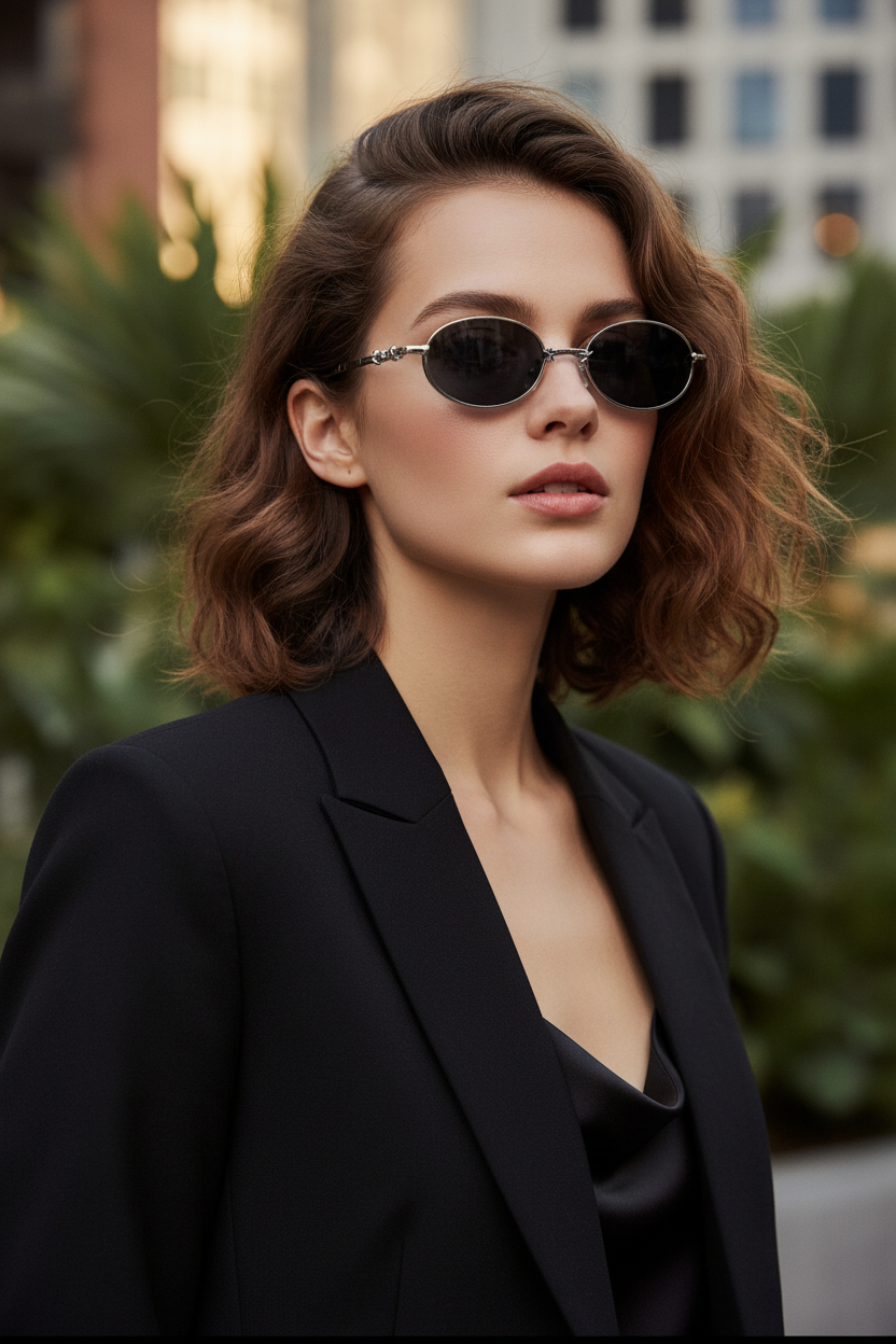 Black lens sunglasses