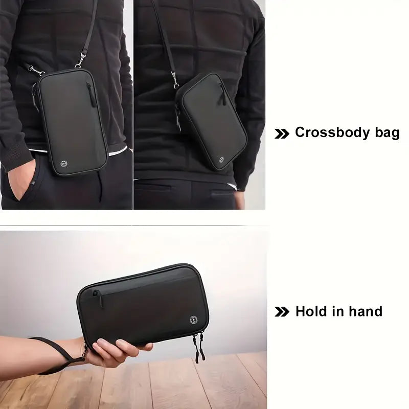 Waterproof Travel Passport Wallet With Adjustable Strap