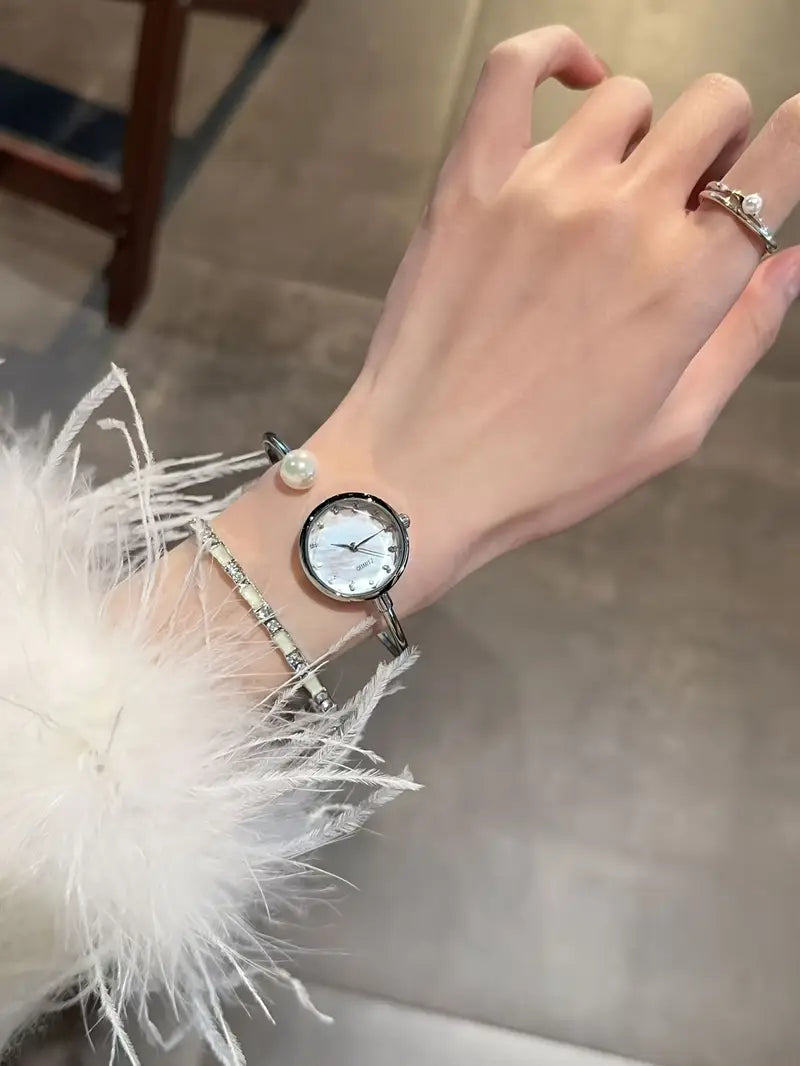 Light & Dainty Bangle Bracelet Quartz Watch