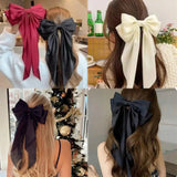 Elegant Ribbon Bowknot Hair Clip for Women