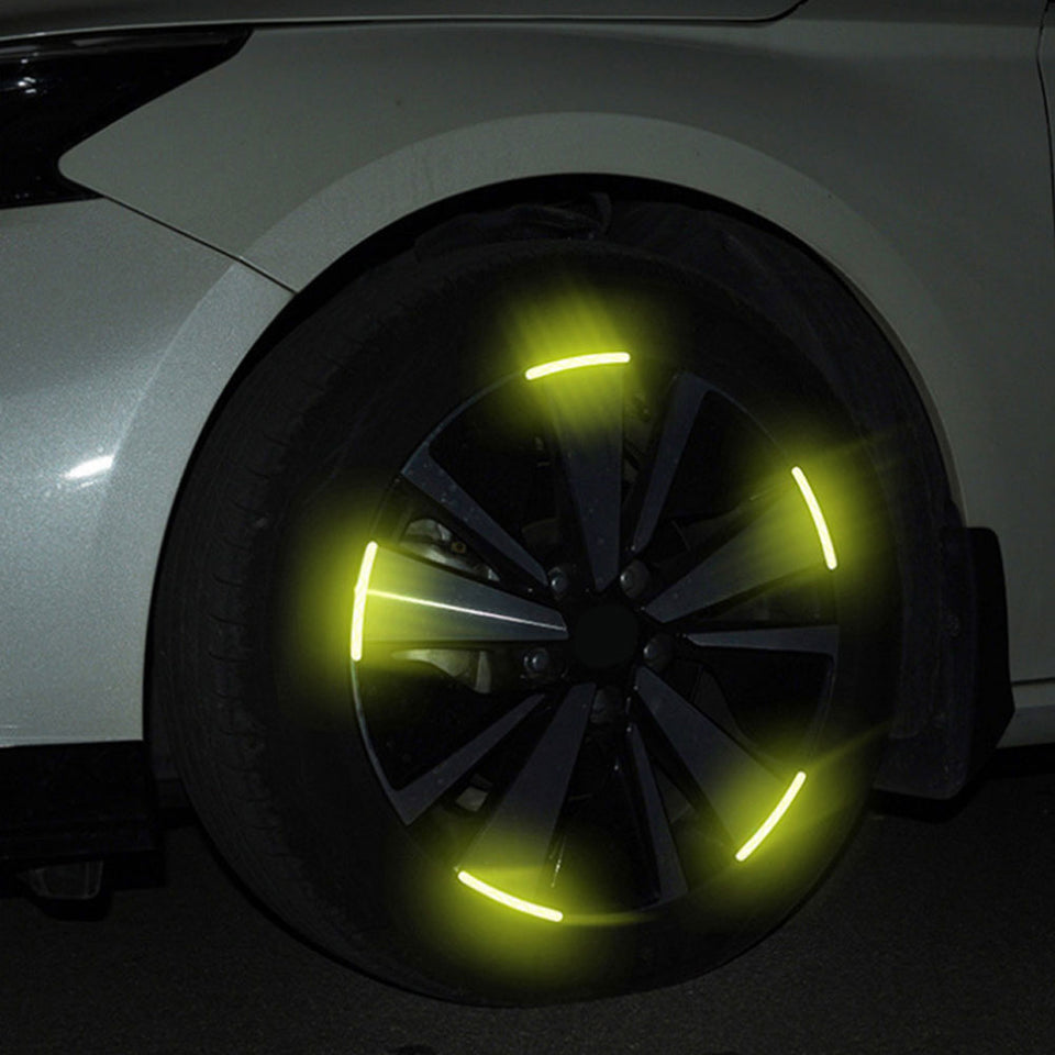 20pcs Car Wheel Hub Reflective Sticker