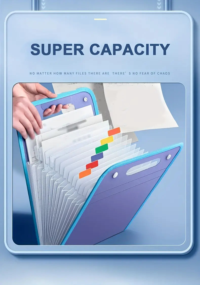 13-Pocket,Portable,Durable File Bag Organizer