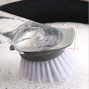 2 in 1 Long Handle Dishwashing Kitchen Cleaning Brush