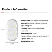 Car Interior & Indoor Night Touch Lights
