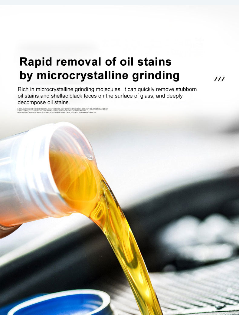 Car Glass Cleaner Stubborn Oil