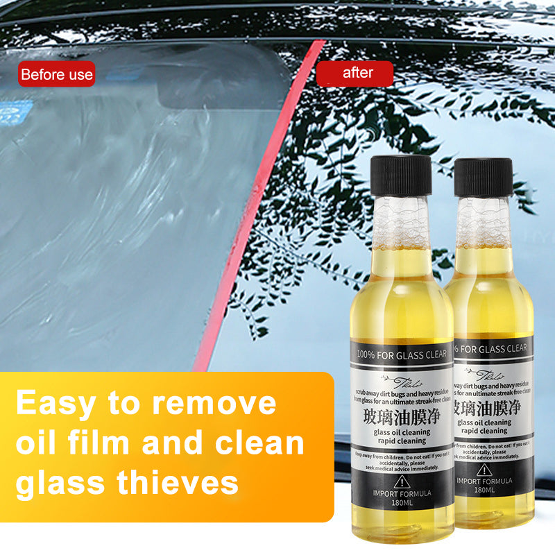 Car Glass Cleaner Stubborn Oil