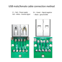USB Solderless Connector Metal Case