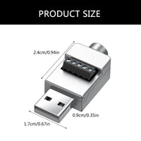 USB Solderless Connector Metal Case