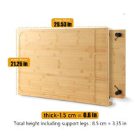 Pure Wooden Chopping Board And Stovetop Cover