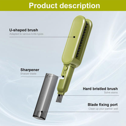 Double Sided Cleaning 4 in 1 Multifunctional Knife Brush