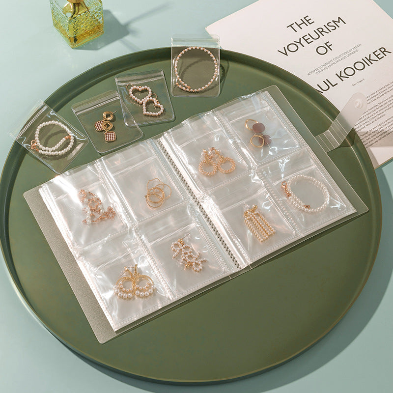 Transparent Jewellery Storage Book Set