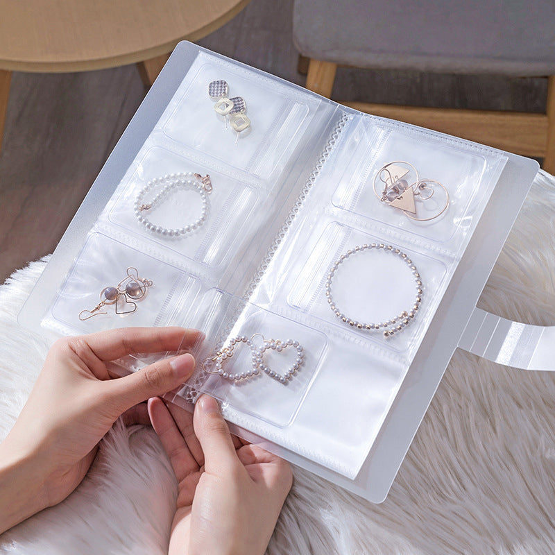 Transparent Jewellery Storage Book Set