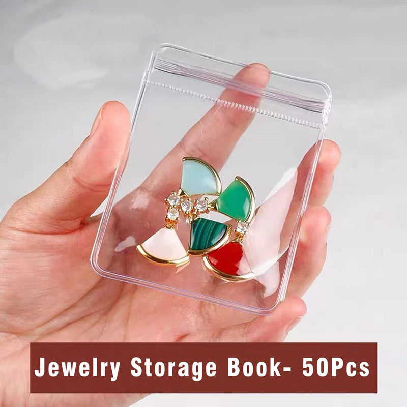 Transparent Jewellery Storage Book Set