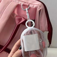 Transparent Travel Cable Organizer Bag With Key Chain