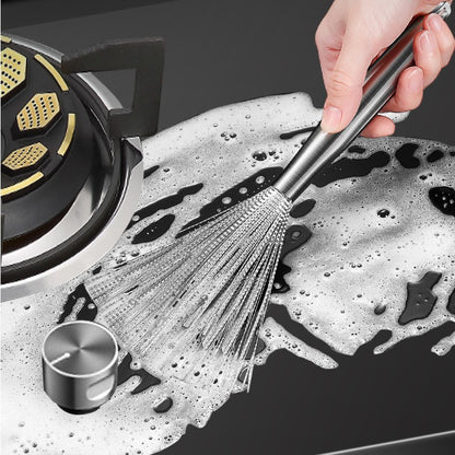 Efficient Kitchen Cleaning Brush With Hanging Loop