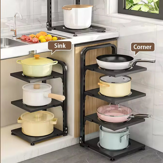 Kitchen Multi-Functional Boiler Pot Rack