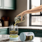 Glass Pickle Jar with Filter