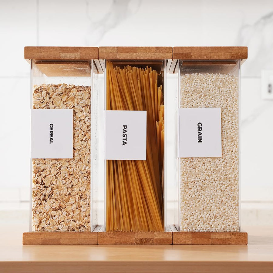Bamboo Food Dispenser and Storage Container