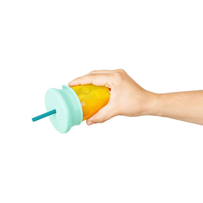 Reusable Silicone Sippy Straw Cup Lids