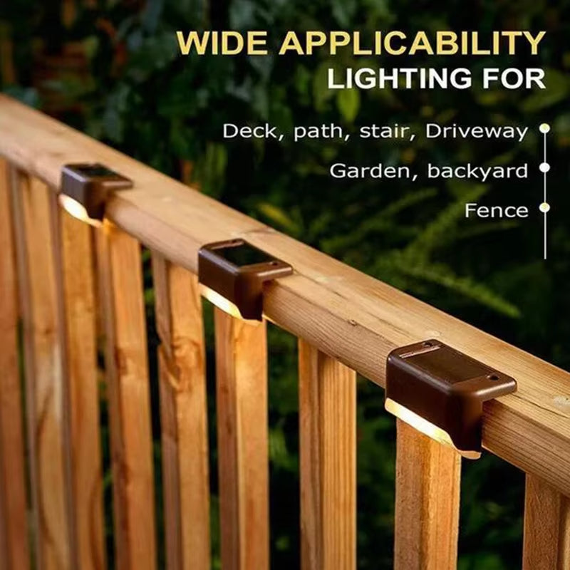 LED Waterproof Solar Fence Lights Outdoor(Pack of 2)