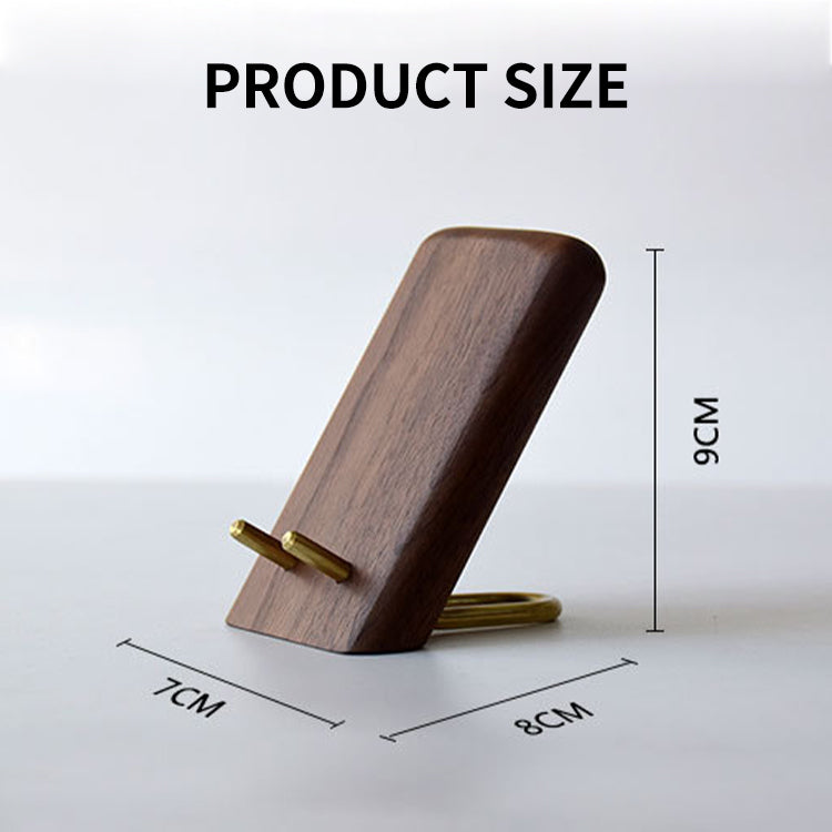 Luxury Solid Wood Walnut Mobile Phone Holder