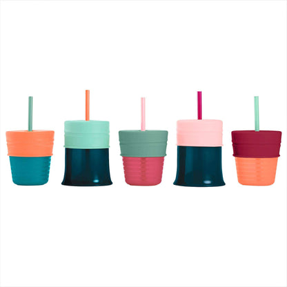 Reusable Silicone Sippy Straw Cup Lids